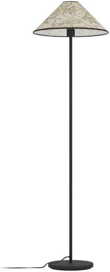 EGLO Staande lamp OXPARK Vloerlamp textiel met bamboe bladeren woonkamer (1 stuk) - Foto 5