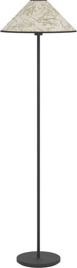 EGLO Staande lamp OXPARK Vloerlamp textiel met bamboe bladeren woonkamer (1 stuk) - Foto 7