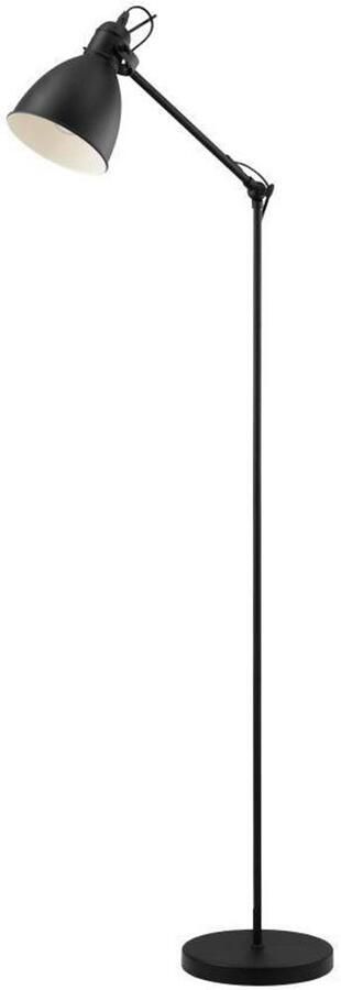 EGLO Staande lamp PRIDDY vloerlamp staande lamp staal zwart E27 industrieel - Foto 10