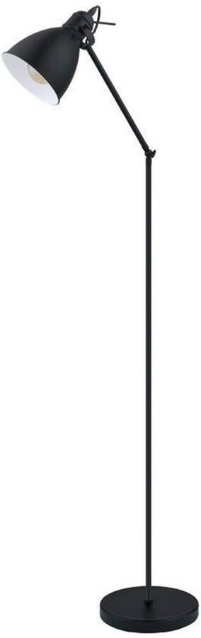 EGLO Staande lamp PRIDDY vloerlamp staande lamp staal zwart E27 industrieel - Foto 11