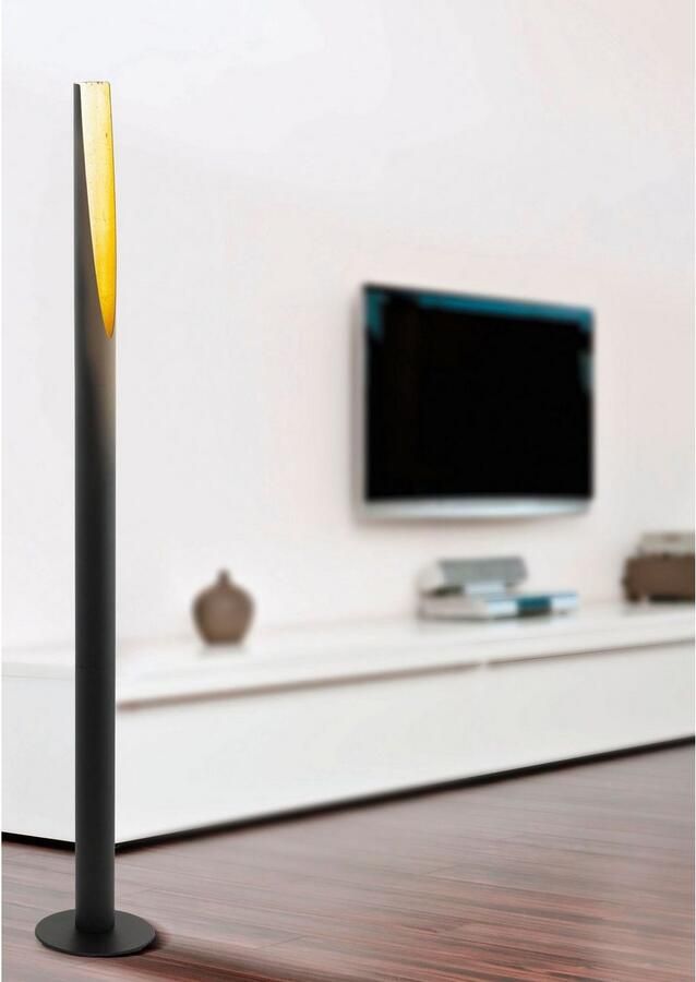 EGLO Staande ledlamp BARBOTTO zwart goudkleur ø6 x h137 cm inclusief 1x gu10 (elk 4 5w) warmwit - Foto 3