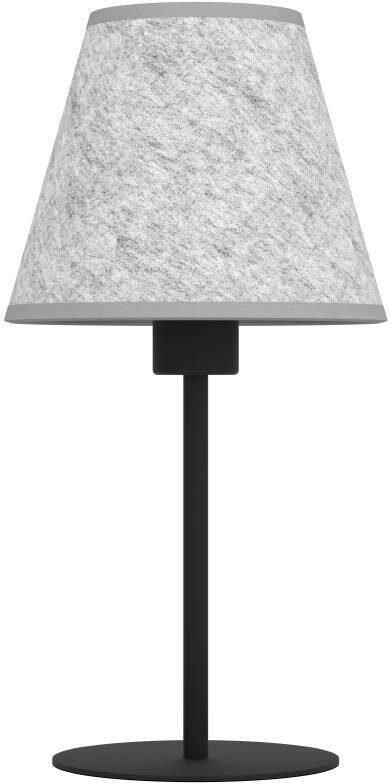 EGLO Tafellamp ALSAGER Tafellamp Japandi metaal in zwart en vilt in grijs E27 fitting (1 stuk) - Foto 3