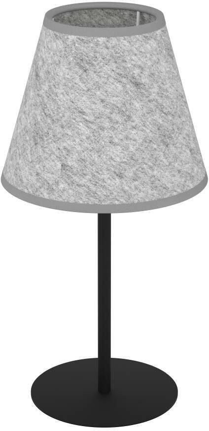 EGLO Tafellamp ALSAGER Tafellamp Japandi metaal in zwart en vilt in grijs E27 fitting (1 stuk) - Foto 2