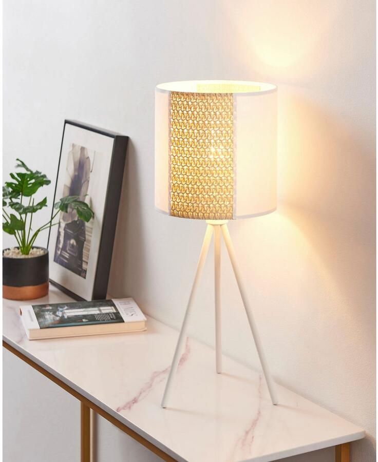 EGLO Tafellamp Arnhem Tafel lamp in wit van staal excl. E27 40W (1 stuk) - Foto 2