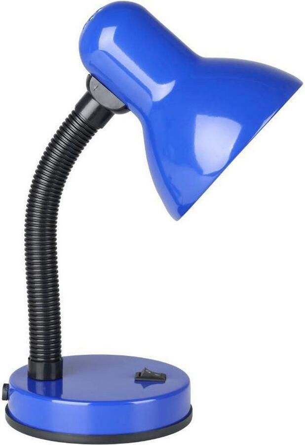 EGLO Tafellamp Basic blauw ø12 5 x h30 cm tuimelschakelaar draaibaar flexibele hals - Foto 3