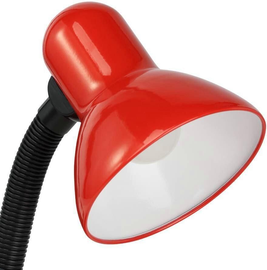 EGLO Tafellamp Basic rood ø12 5 x h30 cm tuimelschakelaar draaibaar flexibele hals - Foto 2