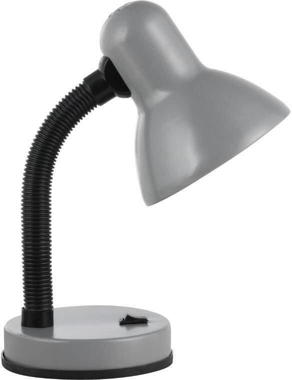 EGLO Tafellamp Basic zilverkleur ø12 5 x h30 cm excl. 1x e27 (elk max. 40 w) tuimelschakelaar - Foto 3