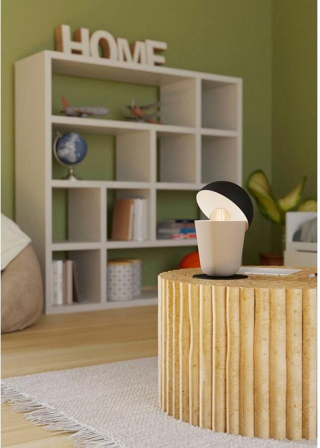 EGLO Tafellamp BATABANO Tafellamp in zand en zwart van staal excl. E27 40W (1 stuk) - Foto 2