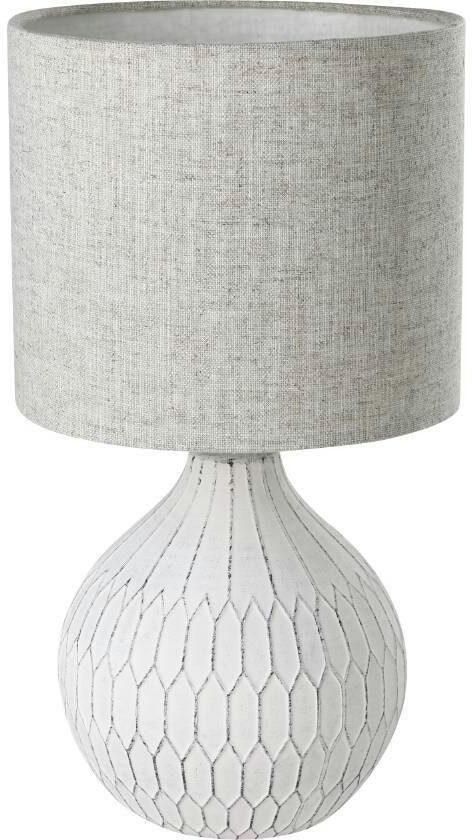 EGLO Tafellamp BELLARIVA 3 Nachtkastlamp met boho-patroon en in lichtbruin met schakelaar E27 (1 stuk) - Foto 6