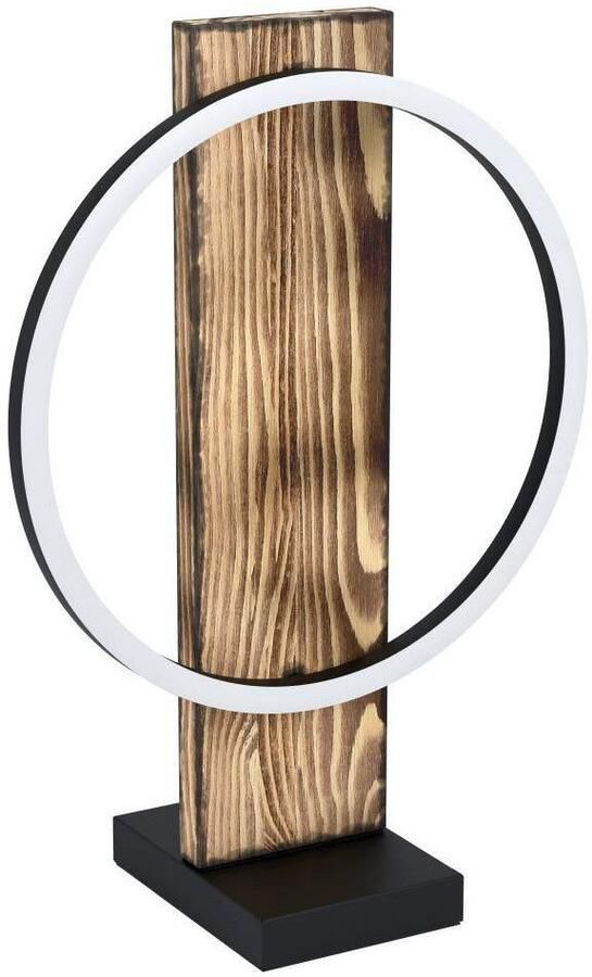 EGLO Tafellamp BOYAL Tafellamp bruin zwart wit LED lamp met schakelaar tafellamp (1 stuk) - Foto 7