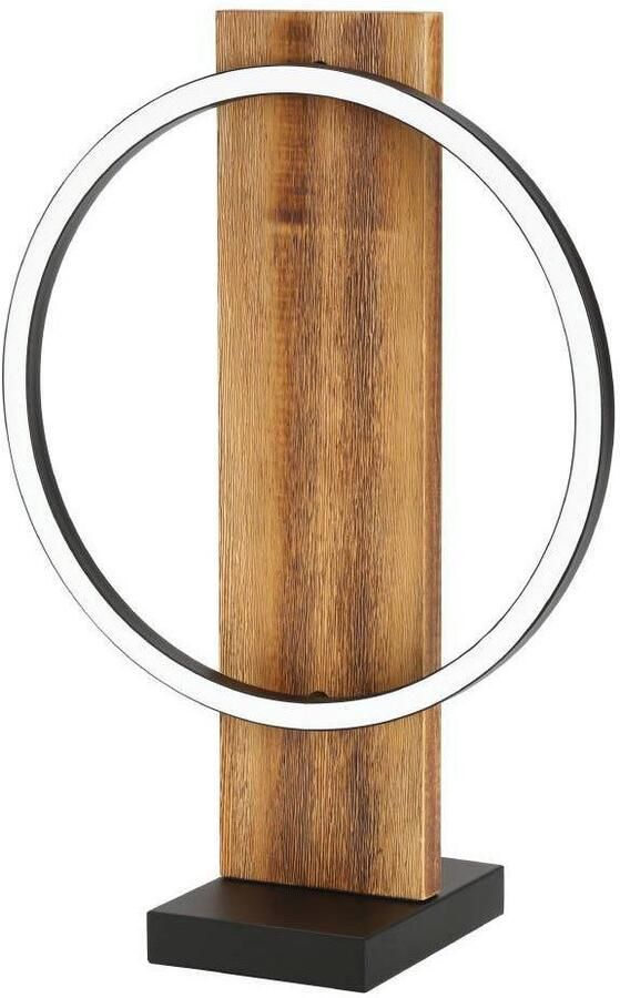 EGLO Tafellamp BOYAL Tafellamp bruin zwart wit LED lamp met schakelaar tafellamp (1 stuk) - Foto 5