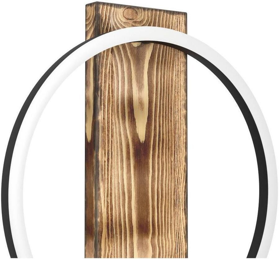 EGLO Tafellamp BOYAL Tafellamp bruin zwart wit LED lamp met schakelaar tafellamp (1 stuk) - Foto 2