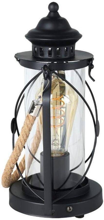 EGLO tafellamp Bradford zwart Leen Bakker - Foto 8