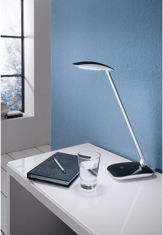 EGLO Tafellamp CAJERO Tischlampe Kunststoff IP20 Bürolampe LED Schreibtischlampe - Foto 3