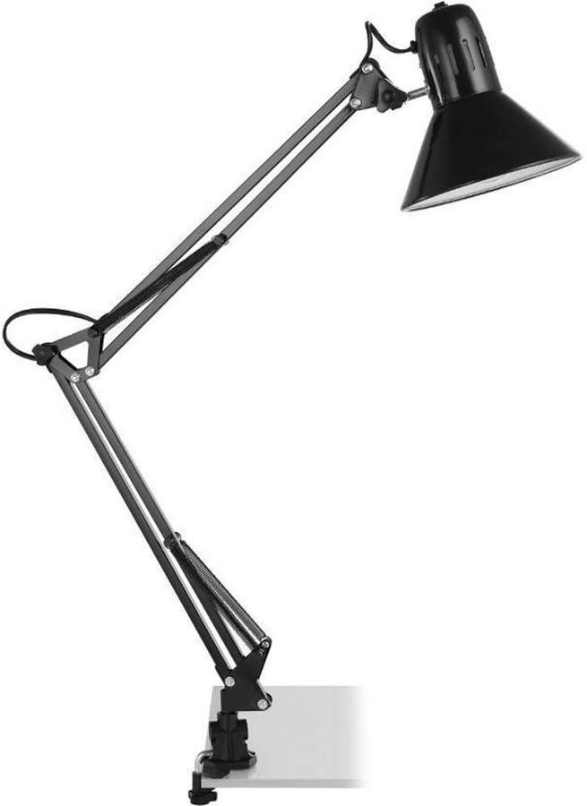 EGLO Tafellamp FIRMO klemlamp excl. lamp E27 met schroefklem Klem lamp vintage industrieel retro bureau lamp E27 fitting - Foto 4