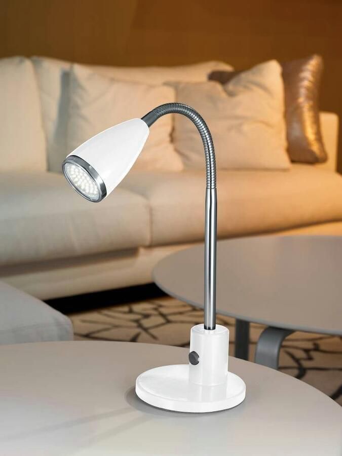 EGLO Tafellamp FOX tafellamp incl. lamp LED leeslamp Bureaulamp modern klassiek flexibele arm 32x12 5cm - Foto 3