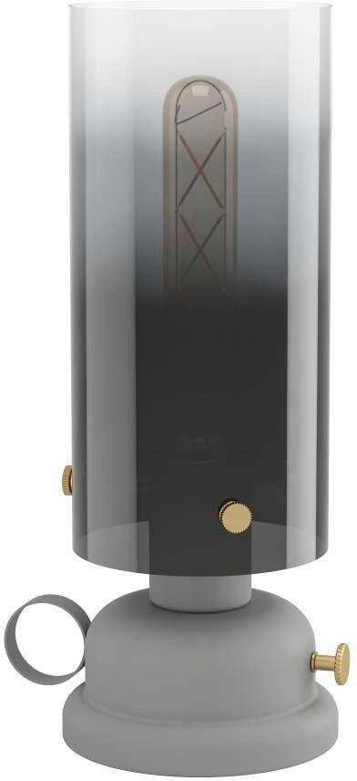 EGLO Tafellamp GARGRAVE Tafellamp woonkamerlamp metaal en rookglas nachttafellamp (1 stuk) - Foto 3