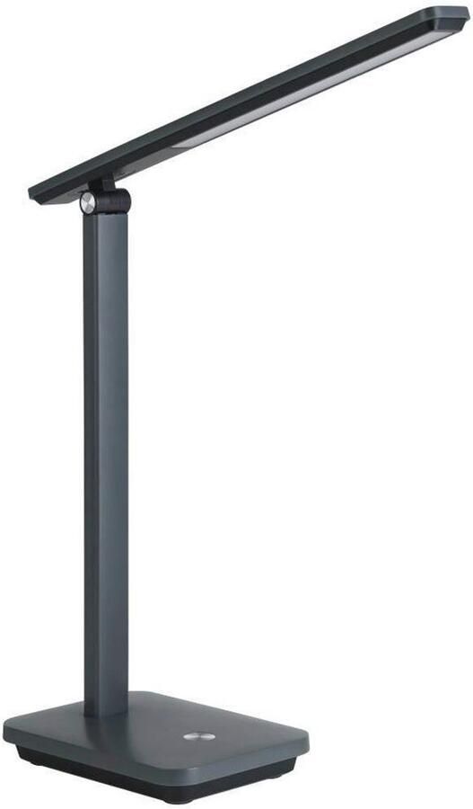 EGLO Tafellamp INIESTA LED Tafellamp Touchsensor dimbaar USB Nachttafellamp touch dimbaar USB-oplaadfunctie grijs en zwart (1 stuk) - Foto 5