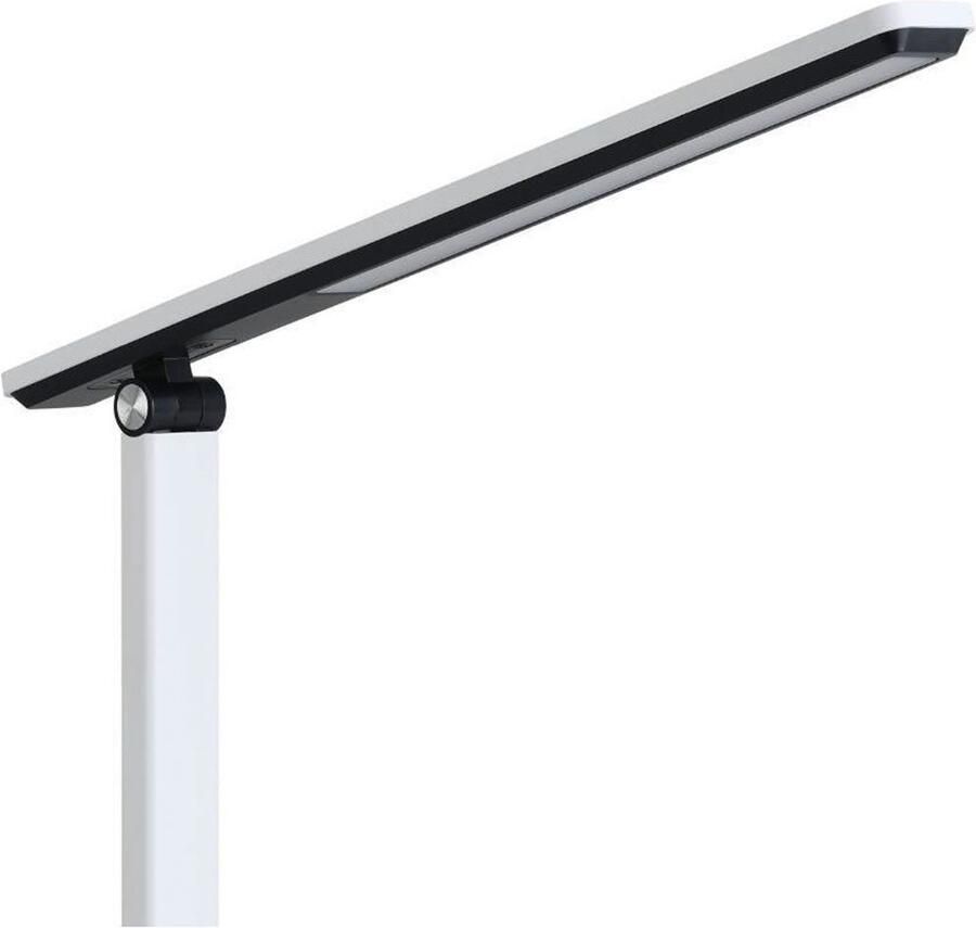 EGLO Tafellamp INIESTA LED Tafellamp Touchsensor dimbaar USB Nachttafellamp touch dimbaar USB-oplaadfunctie wit en zwart (1 stuk)