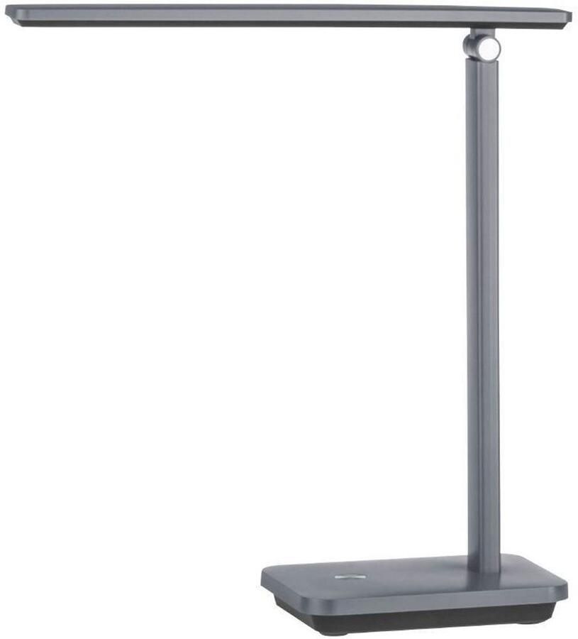 EGLO Tafellamp INIESTA LED Tafellamp Touchsensor dimbaar USB Nachttafellamp touch dimbaar USB-oplaadfunctie grijs en zwart (1 stuk) - Foto 2