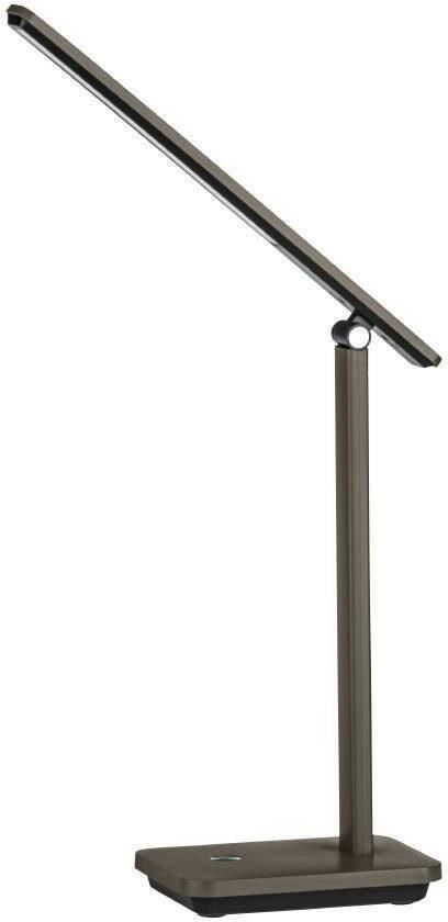 EGLO Tafellamp INIESTA Tischlampe Kunststoff IP20 Schreibtischlampe LED Lampe Tafellamp touch dimbaar USB oplaadfunctie cappuccino en zwart (1 stuk) - Foto 3