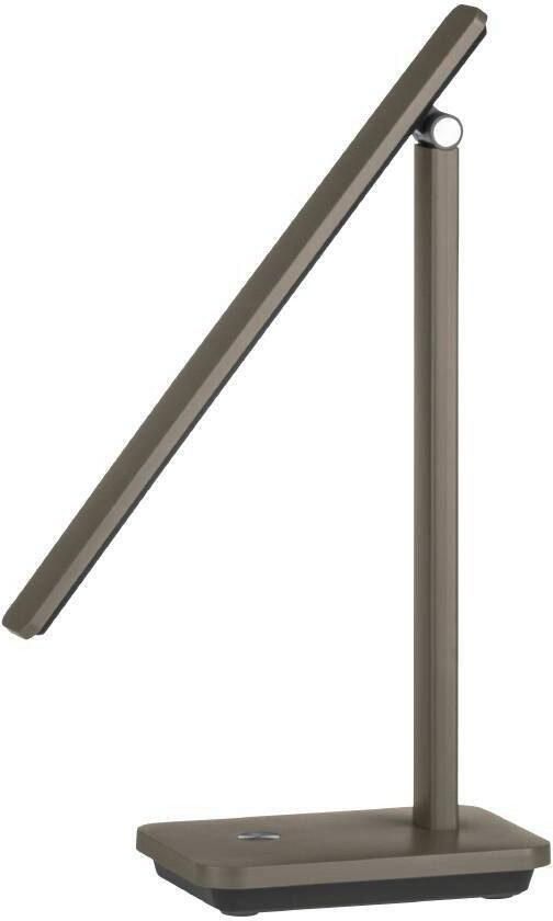 EGLO Tafellamp INIESTA Tischlampe Kunststoff IP20 Schreibtischlampe LED Lampe Tafellamp touch dimbaar USB oplaadfunctie cappuccino en zwart (1 stuk) - Foto 2