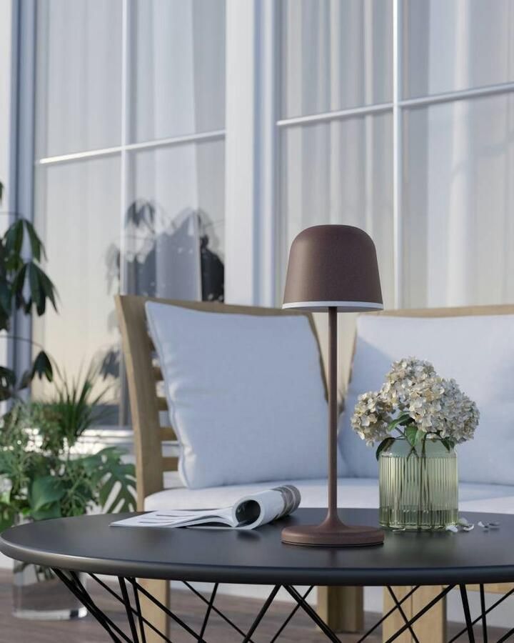 EGLO Tafellamp MANNERA Nachttafellamp touch dimbaar draadloos tafellamp USB-poort IP54 (1 stuk)