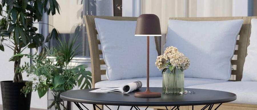 EGLO Tafellamp MANNERA Nachttafellamp touch dimbaar draadloos tafellamp USB-poort IP54 (1 stuk) - Foto 4