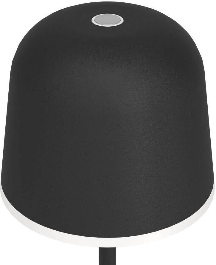 EGLO Tafellamp MANNERA Nachttafellamp touch dimbaar tafellamp in zwart en wit IP54 (1 stuk) - Foto 2