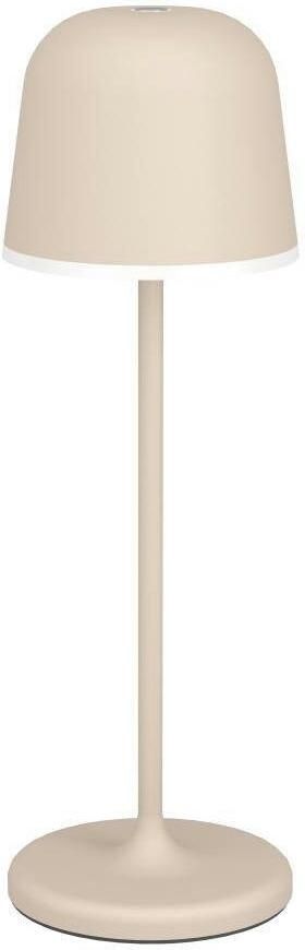 EGLO Tafellamp MANNERA Nachttafellamp touch dimbaar tafellamp zandkleurig en wit IP54 (1 stuk) - Foto 4