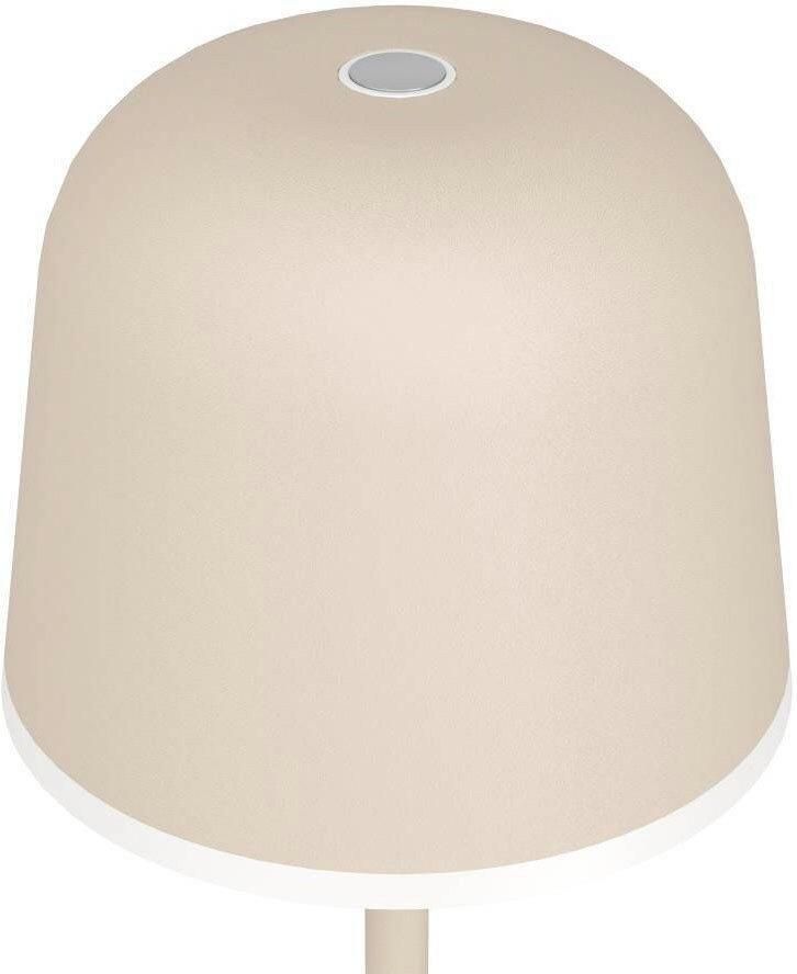 EGLO Tafellamp MANNERA Nachttafellamp touch dimbaar tafellamp zandkleurig en wit IP54 (1 stuk) - Foto 2