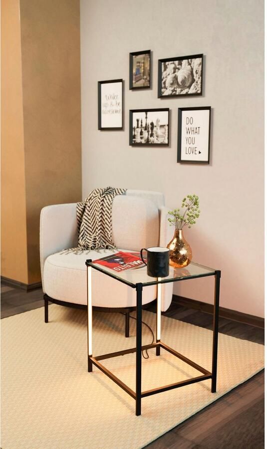 EGLO Tafellamp NARANJO Tafellamp in zwart van staal 4 1W warmwit (1 stuk) - Foto 2