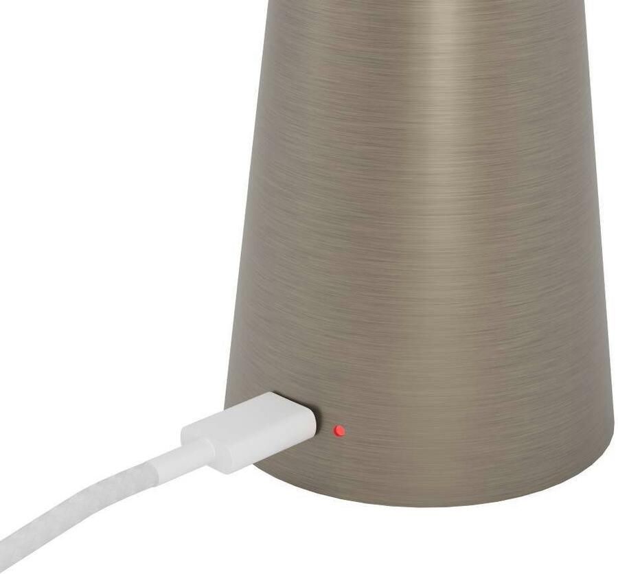 EGLO Tafellamp Piccola dimmbare nachttafellamp metaal in brons lamp voor balkon ip54 (1 stuk)