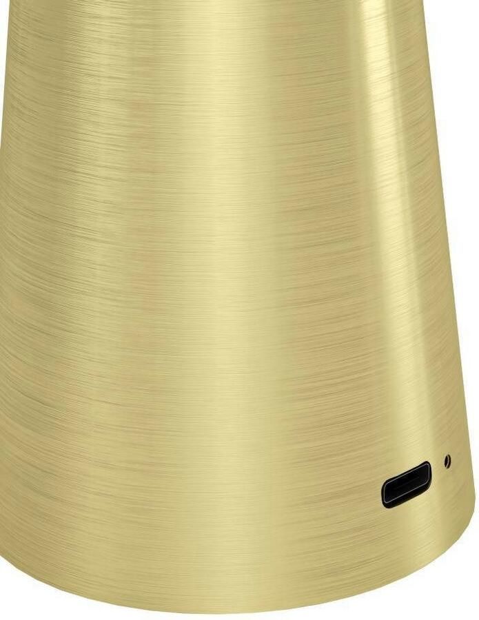 EGLO Tafellamp Piccola dimmbare nachttafellamp metaal in messing lamp voor balkon ip54 (1 stuk) - Foto 3