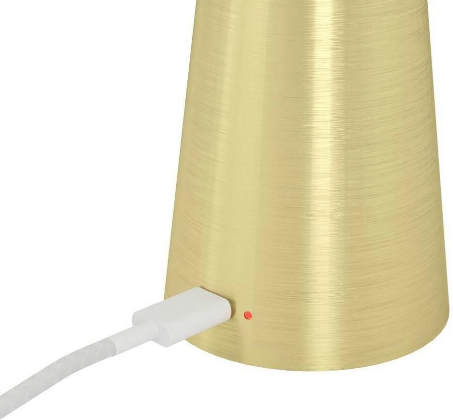 EGLO Tafellamp Piccola dimmbare nachttafellamp metaal in messing lamp voor balkon ip54 (1 stuk)