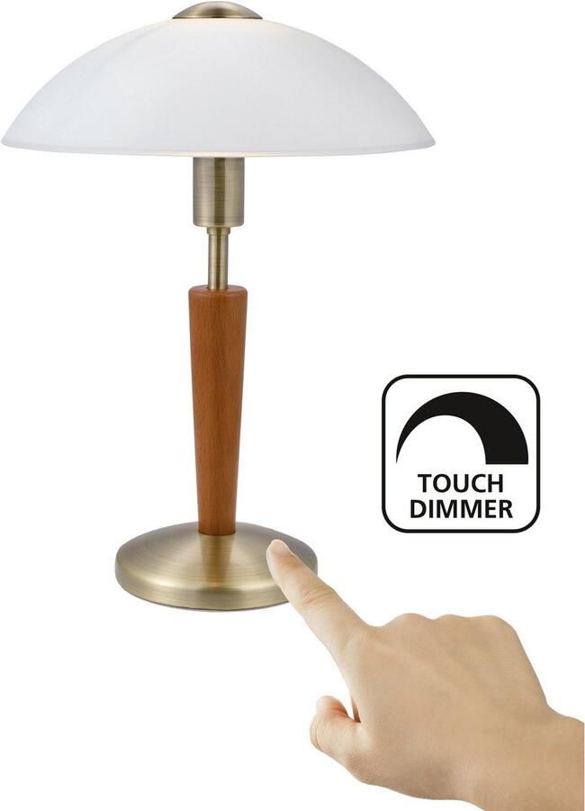 EGLO Solo 1 Tafellamp 1 Lichts- Ø260mm. Brons Noot Wit - Foto 4