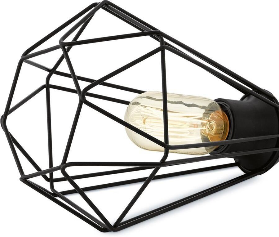 EGLO Tafellamp TARBES Nachtkastlamp eetkamer hal draadgaas 1lamps 9x7x9cm (1 stuk) - Foto 5