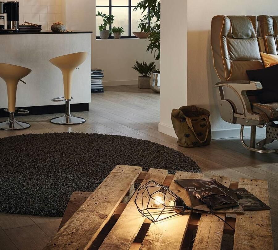 EGLO Tafellamp TARBES tafellamp vintage retro staal zwart E27 - Foto 3