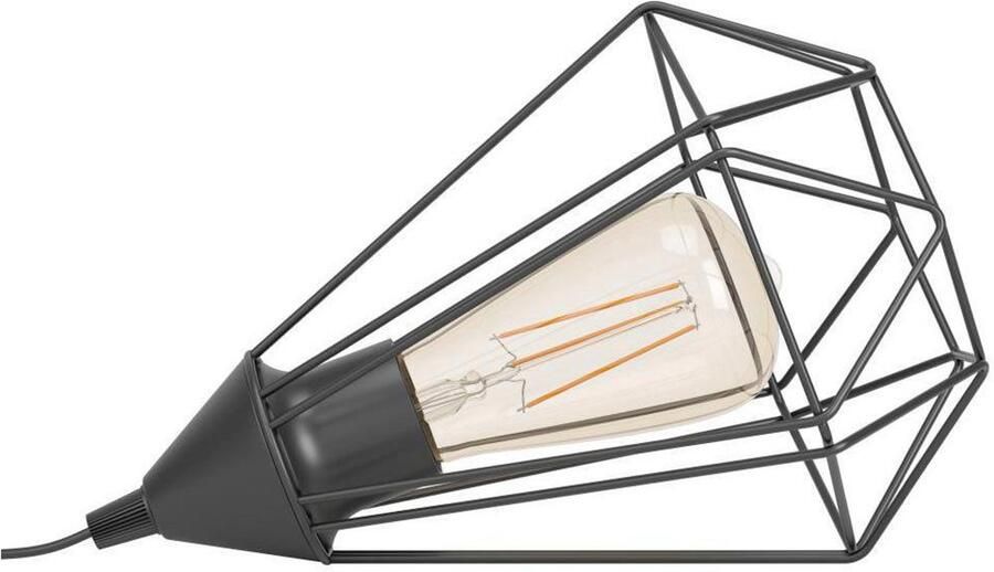 EGLO Tafellamp TARBES tafellamp vintage retro staal zwart E27 - Foto 7