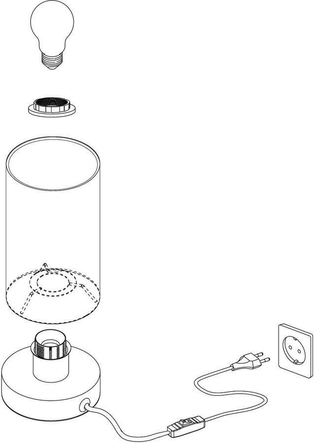 EGLO tafellamp Varillas zwart goud Leen Bakker - Foto 2