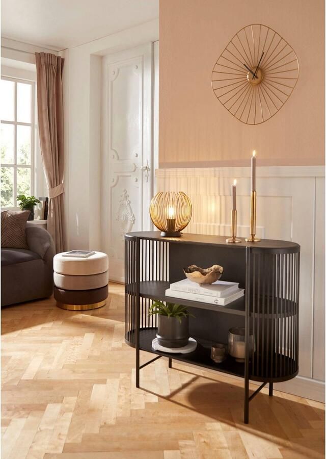 EGLO Tafellamp VENEZUELA Tischlampe Stahl E27 IP20 Wohnzimmerlampe Retro Lampe Nachtkastlamp tafellamp in goudkleur en zwart E27 Ø 23 5 cm (1 stuk) - Foto 4