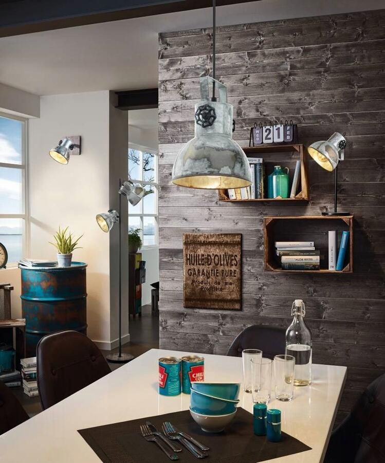 EGLO wandlamp Barnstaple bruin zwart grijs Leen Bakker - Foto 6