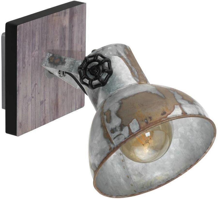 EGLO Wandlamp BARNSTAPLE Wandspot van staal zwenkbaar excl. E27 (max. 40W) lamp spot (1 stuk) - Foto 4
