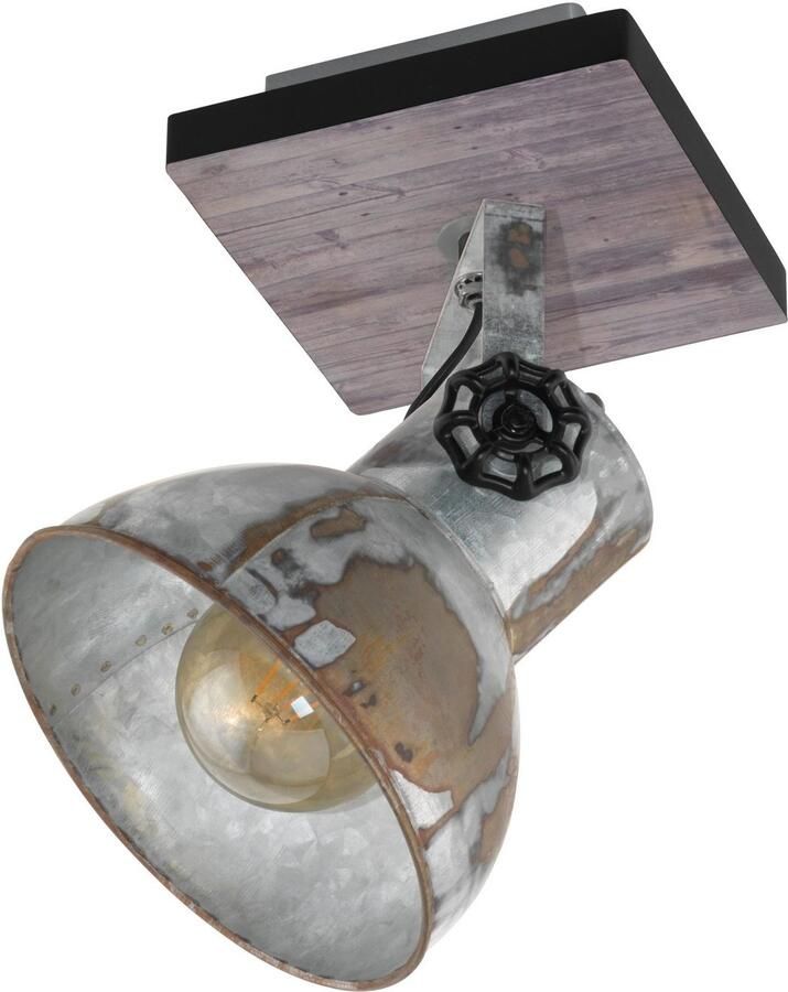 EGLO Wandlamp BARNSTAPLE Wandspot van staal zwenkbaar excl. E27 (max. 40W) lamp spot (1 stuk) - Foto 7