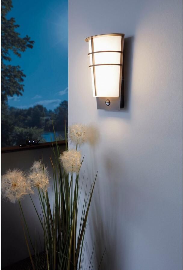 EGLO Wandlamp BREGANZO 1 Wandlamp staal en kunststof IP44 buitenlamp lamp Wand- Plafondlamp L19 x H30 x AL12 5 cm antraciet 2X2 5W incl. (1 stuk) - Foto 4