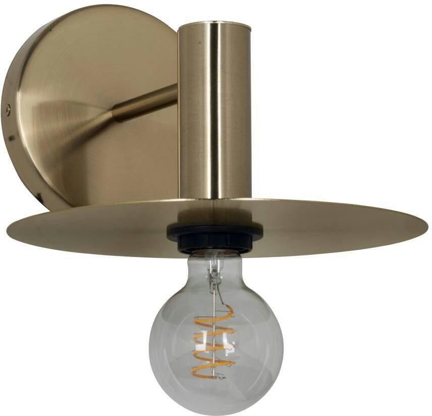 EGLO Wandlamp ESCANDELL Wandlamp ganglamp van metaal in geborsteld messing E27 fitting (1 stuk) - Foto 6
