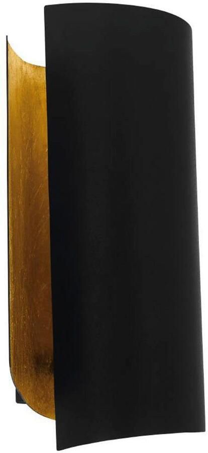 EGLO Wandlamp FALICETTO wandlamp zwart-goud metaal excl. lichtbron E27 Vintage wandlamp staal ganglamp in zwart goudkleur E27 fitting (1 stuk) - Foto 4