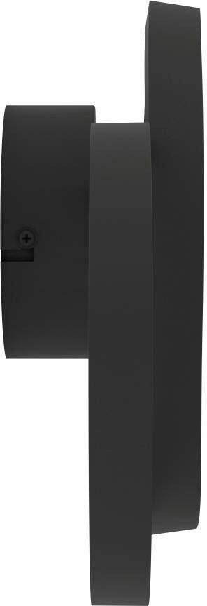 EGLO Wandlamp GIANELLA Wandlampe Alu Stahl und Kunststoff Wohnzimmerlampe Lampe Wandlamp wandverlichting metaal in zwart gang woonkamer lamp (1 stuk) - Foto 4