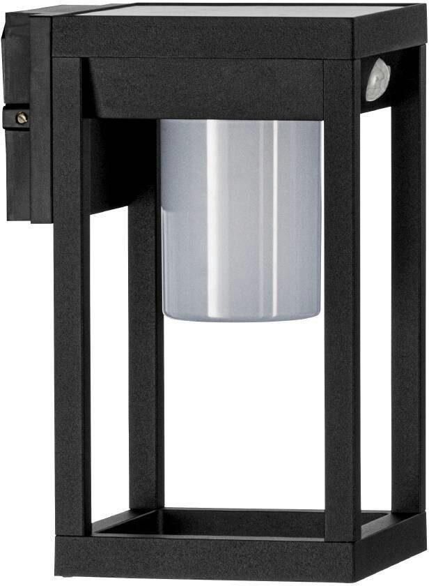 EGLO Wandlamp MARTANO Wandlampe Alu und Kunststoff Außenlampe IP44 Solar Lampe Buitenlamp met bewegingssensor zwart wit buiten-zonne lamp IP44 (1 stuk) - Foto 3