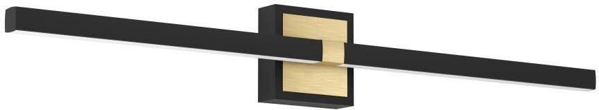 EGLO Wandlamp PEGUERA Spiegellamp badkamer metaal zwart en messing IP44 80 cm (1 stuk) - Foto 6